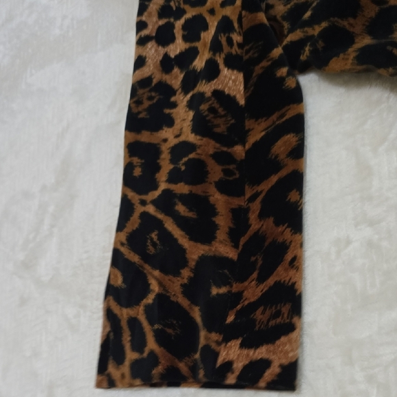 Talbots LINDA EVANGELISTA campaign Animal Print Coat - Picture 7 of 17